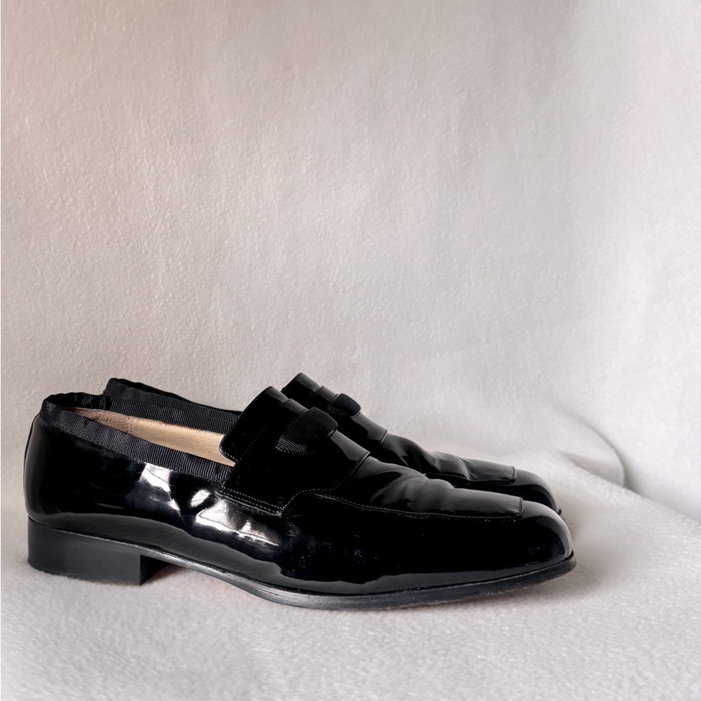 Andrew Fezza Size 10 1/2 Men’s Black Leather Dresss Shoes.